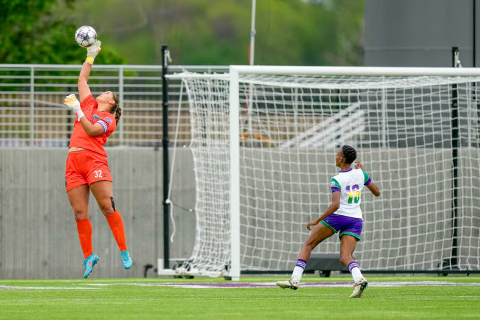Fuller has spent the last year goalkeeping for both the University of North Texas, where she is in grad school, and Aurora FC, a preprofessional women’s soccer team.